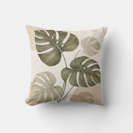 Minimalistische Monstera-Blatt-Kissen Kissen