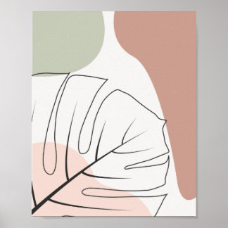 Minimalistische Monsterinie Poster