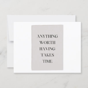 Minimalistische Motivation für Träumer Zeitlose We Postkarte