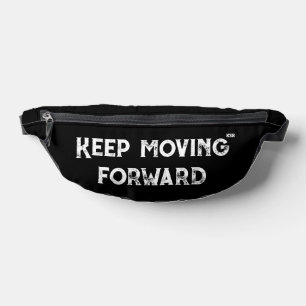 Minimalistische Motivation 'Weiter Vorwärts' Bauchtasche