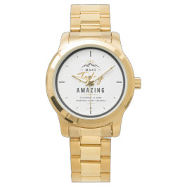 Minimalistische Motivations-Armbanduhr Armbanduhr