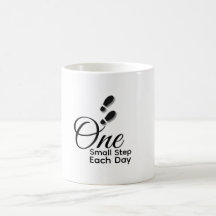Minimalistische Motivations-Tasse – Ein kleiner Sc