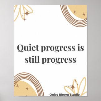 Minimalistische Motivationszitate Poster