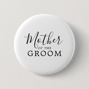 Minimalistische Mutter-der-Brautjunggesellen-Party Button