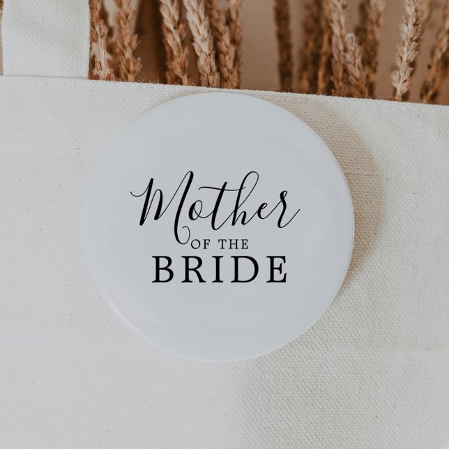 Minimalistische Mutter des Bride-Brautparty Button (Von Creator hochgeladen)