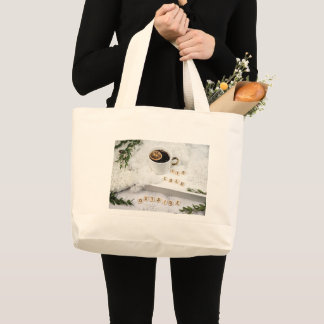 Minimalistische Naturlandschaft Canvas-Tasche Jumbo Stoffbeutel