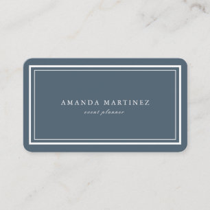 Minimalistische Nautic Navy Blue Business Card Visitenkarte