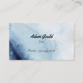 Minimalistische Navy Blue Gradient Business Card Visitenkarte