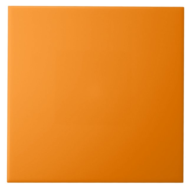 Minimalistische Neonfarben Orange Keramik Tile, 1, Fliese (Vorderseite)