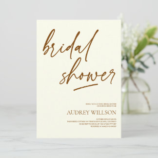 Minimalistische neutrale Babyshower-Einladung für  Einladung