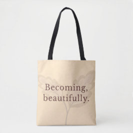 Minimalistische neutrale Tote-Tasche | Modernes fe