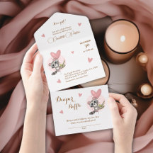 Minimalistische Niedliche Raccoon Babydusche