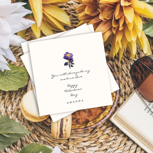 Minimalistische Niedliche Rose Boyfriend Valentine Einladung (Von Creator hochgeladen)