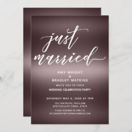 Minimalistische, nur verheiratete Handschrift über Einladung