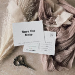 Minimalistische offizielle Hochzeit Speichern Sie  Ankündigungspostkarte<br><div class="desc">Diese minimalistische formelle Hochzeit speichern das Datum der Ankündigung Postkarte ist perfekt für eine rustikale Hochzeit. Das Design bietet einen schönen Schriftart,  um Ihre Veranstaltung zu ergänzen.</div>