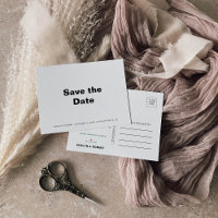 Minimalistische offizielle Hochzeit Speichern Sie