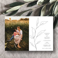 Minimalistische Olivenbäume Save the Date