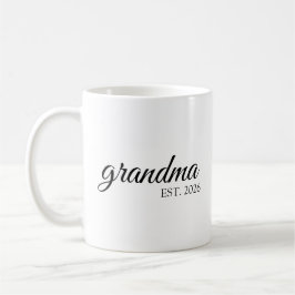 Minimalistische Oma Gründungsdatum Kaffeetasse