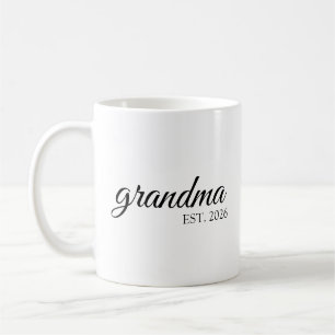 Minimalistische Oma Gründungsdatum Kaffeetasse