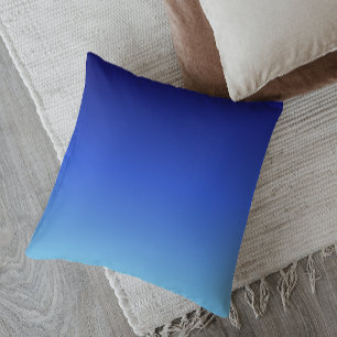 Minimalistische Ombre Mitternachtsserenade Kissen