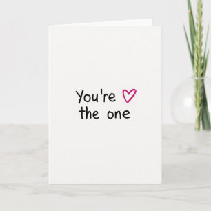 Minimalistische One-Love-Karte Karte
