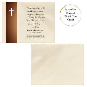 Minimalistische orthodoxe Gedenkstätte Dankeskarte