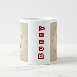 Minimalistische Osterform Jumbo-Tasse