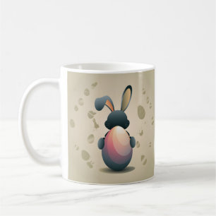 Minimalistische Osterform Kaffeetasse