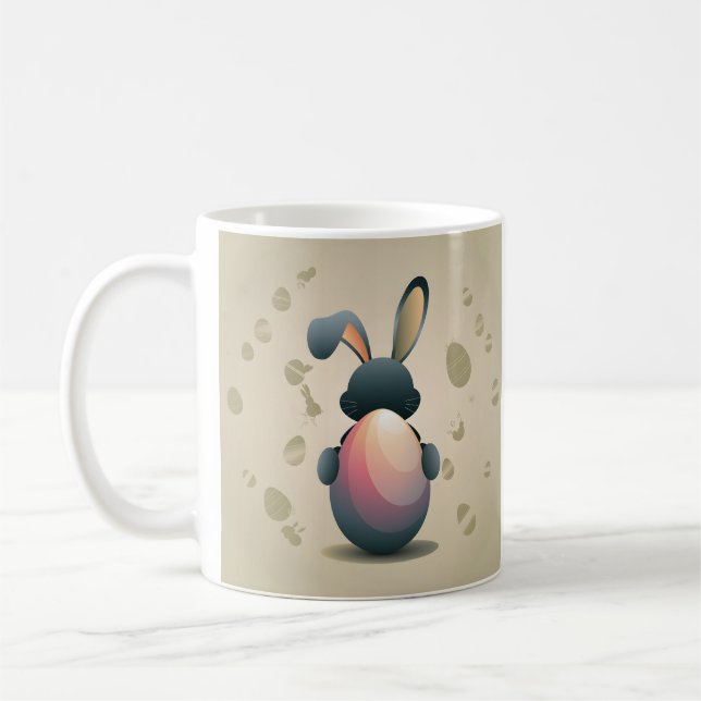 Minimalistische Osterform Kaffeetasse (Links)