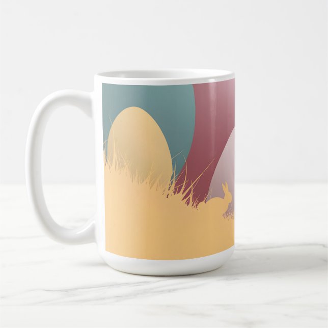 Minimalistische Osterform Kaffeetasse (Links)
