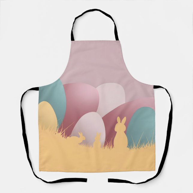 Minimalistische Osterform Schürze (Vorderseite)