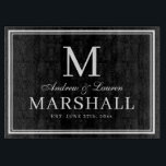 Minimalistische Paare nennen Typografie Hochzeitsg Schneidebrett<br><div class="desc">Modernes personalisiertes Schwarzweiß-Schneidebrett mit Vornamen der Paare in einer Kalligraphie-Schrift,  Nachname Monogramm,  vollständiger Nachname und Hochzeitstermin,  erhältlich in anpassbaren Vorlagen. Ein niedliches Grillgeschenk zum Thema Hochzeitsfeiern.</div>