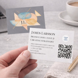 Minimalistische pastel geometrische Creative Profe Visitenkarte