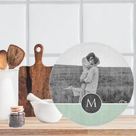 Minimalistische Pastel Minze Personalisiert Name & Schneidebrett