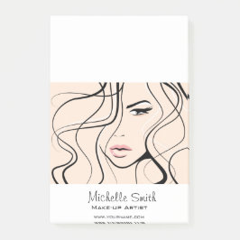 Minimalistische Pastel Peach Elegante Feminine Mak Post-it Klebezettel