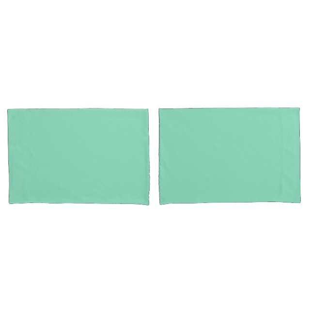 Minimalistische Pastell Minze Solid Color Kissenbezug (Vorderseite-Set)
