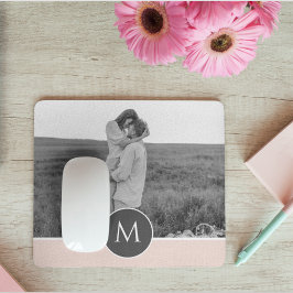 Minimalistische Pastete Rosa Personalisierter Name Mousepad