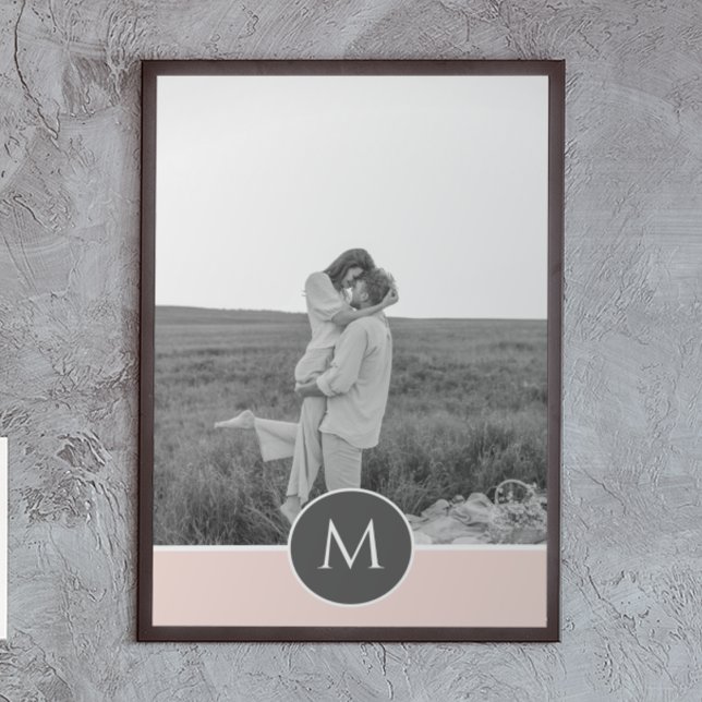 Minimalistische Pastete Rosa Personalisierter Name Poster (Von Creator hochgeladen)