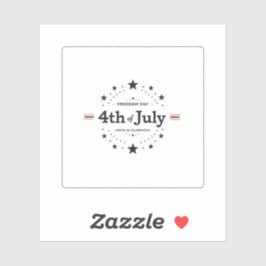 Minimalistische Patriotische Aufkleber - Retro, 4.