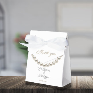 Minimalistische Pearl-Gastgeschenk Hochzeit Geschenkschachtel