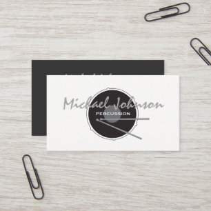 Minimalistische Percussion-Musik Visitenkarte