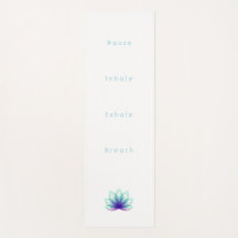 Minimalistische Personalisierte blaue Lotus-Blume