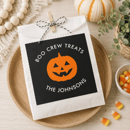 Minimalistische Personalisierte Boo-Crew Halloween Geschenktütchen