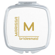 Minimalistische Personalisierte Bridesmaid in Weiß