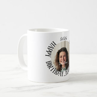 Minimalistische personalisierte Geburtstagskaffee  Kaffeetasse