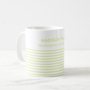 Minimalistische personalisierte Kaffeetasse mit in