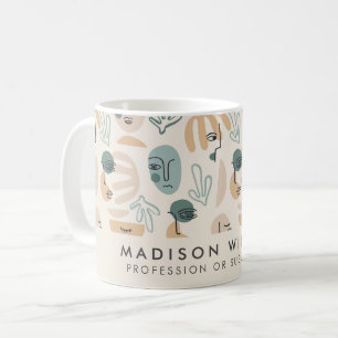 Minimalistische personalisierte Kaffeetasse mit in