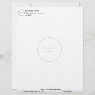 Minimalistische Personalisierte Logobrille Briefbogen