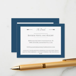 Minimalistische Pfeifensehen   Marseille Blue Begleitkarte