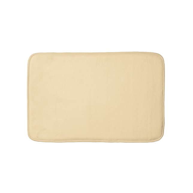 Minimalistische Pfirsichpfirsichpaste solide schli Badematte (Vorderseite)